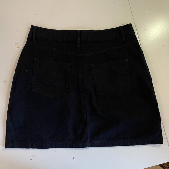 NWOT Black denim skirt - Picture 2 of 4